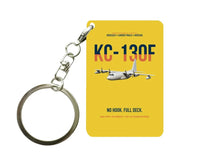 Thumbnail for KC-130F BuNo 149798 design on yellow designed key chain, double-side print