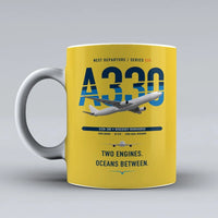 Thumbnail for A330-300 Mug design on yellow airbus
