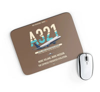 Thumbnail for Airbus A321P2F design on brown rectangle mouse pad