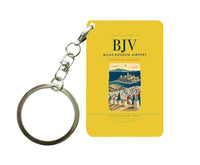 Thumbnail for Milas-Bodrum Airport BJV Key Chain design on yellow key chain