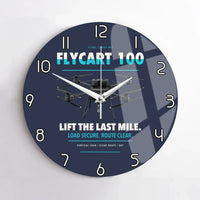 Thumbnail for DJI FlyCart 100 design on navy blue no frame wall clock