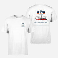 Thumbnail for Airbus H175 design on white t-shirt, double-side print