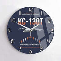 Thumbnail for KC-130T NP2000 design on navy blue no frame wall clock