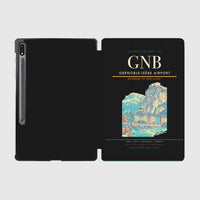 Thumbnail for Grenoble-Isère Airport (GNB) design on black samsung tablet tablet case