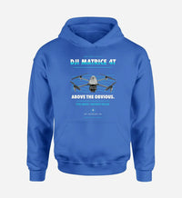 Thumbnail for DJI Matrice 4T design on blue hoodie single side