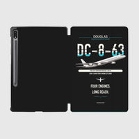 Thumbnail for Douglas DC-8-63 design on black samsung tablet tablet case