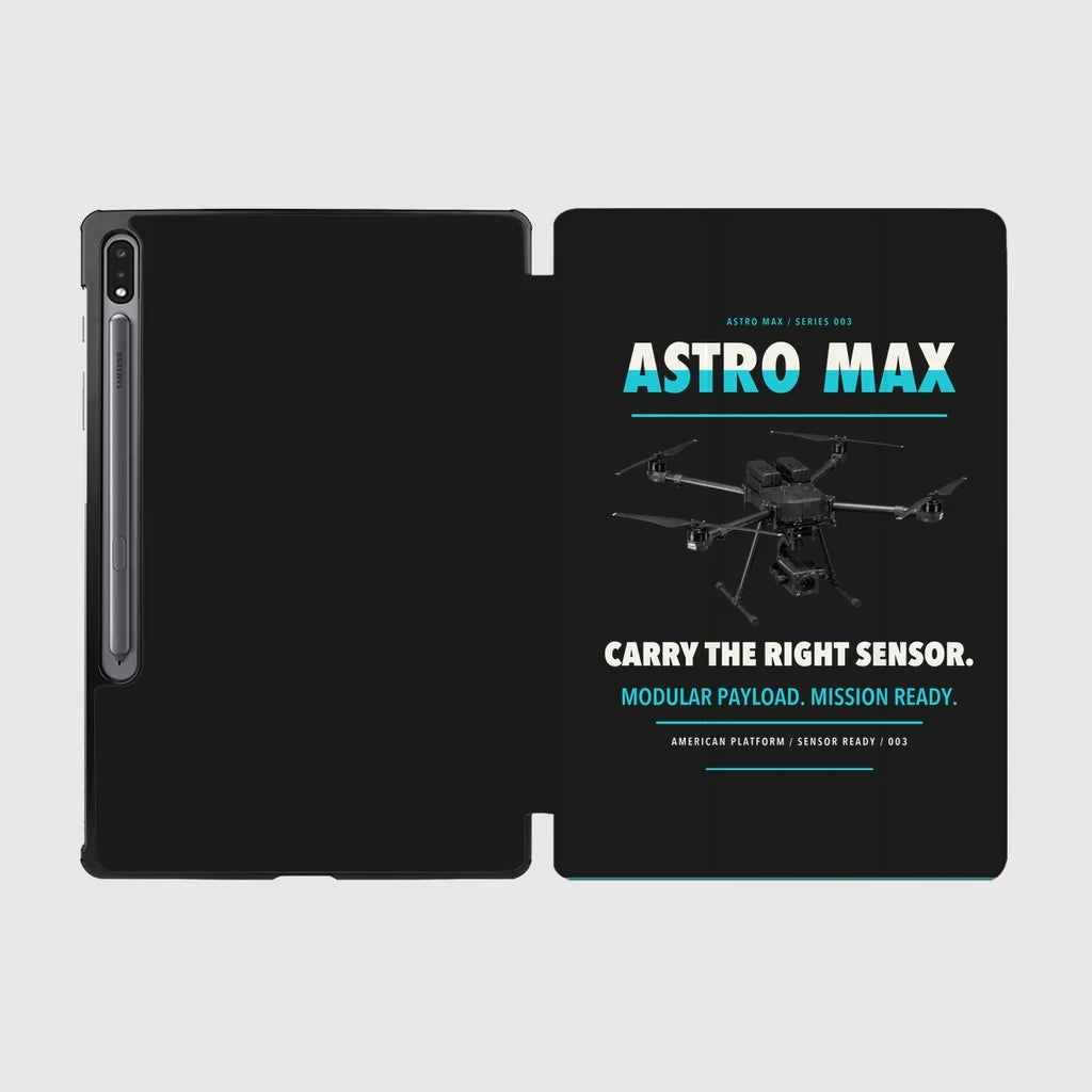 Freefly Astro Max design on black samsung tablet tablet case