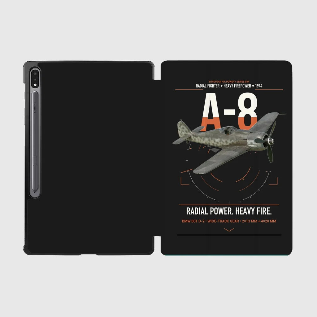 Focke-Wulf Fw 190A-8 design on black samsung tablet tablet case