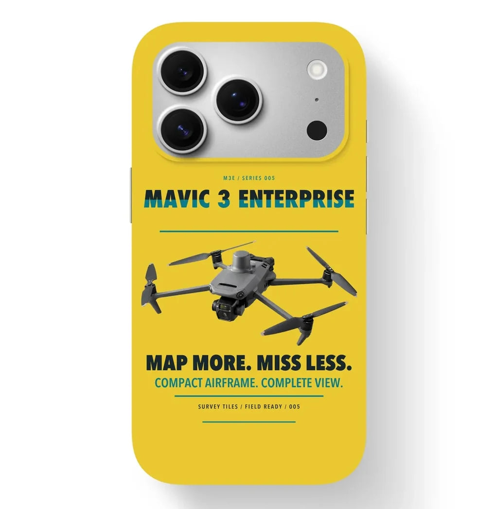 DJI Mavic 3 Enterprise Case design on yellow iphone case