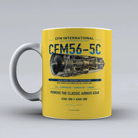 Thumbnail for Mug design on yellow cfm56 5c