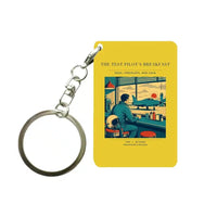 Thumbnail for VINTAGE G4457 - The Test Pilot's Breakfast - Designed Key Chain design on yellow