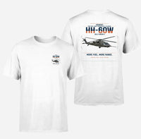 Thumbnail for Sikorsky HH-60W Jolly Green II design on white t-shirt, double-side print