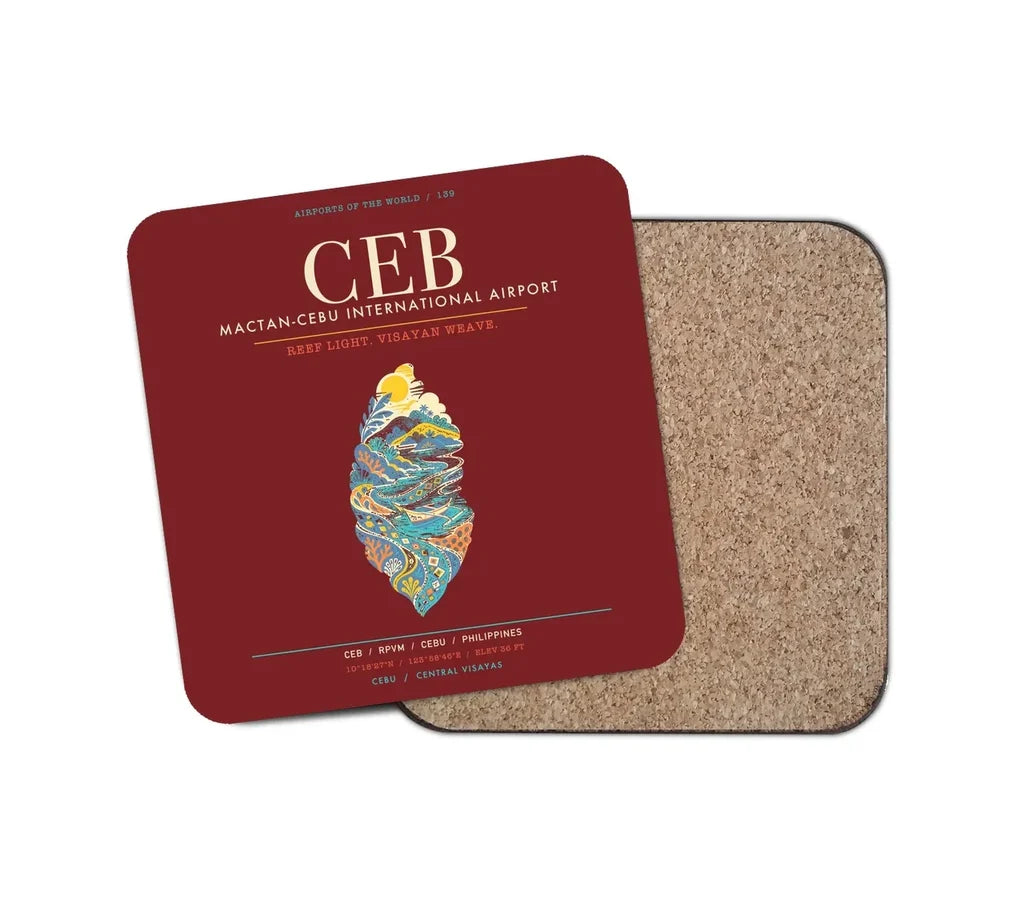 Mactan-Cebu International Airport CEB - Visayan Reef Loom - Dark Red