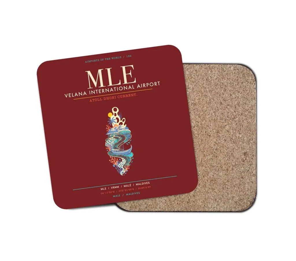 Velana International Airport Male MLE - Atoll Dhoni Current - Dark Red
