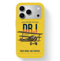 Thumbnail for Fokker Dr.I design on yellow magsafe iphone case, for iPhone 17 Pro