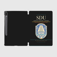 Thumbnail for Santos Dumont Airport (SDU) design on black samsung tablet tablet case