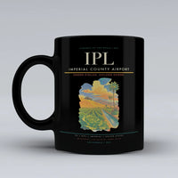 Thumbnail for Imperial County Airport (IPL) airport code design on black ceramic mug