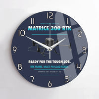 Thumbnail for DJI Matrice 300 RTK design on navy blue no frame wall clock