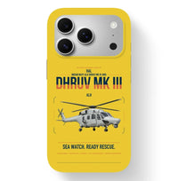 Thumbnail for HAL ALH Dhruv Mk III design on yellow magsafe iphone case, for iPhone 17 Pro