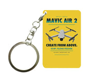 Thumbnail for DJI Mavic Air 2 Key Chain design on yellow key chain
