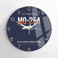 Thumbnail for MQ-25A STINGRAY design on navy blue no frame wall clock