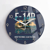 Thumbnail for F-14D Tomcat design on navy blue no frame wall clock