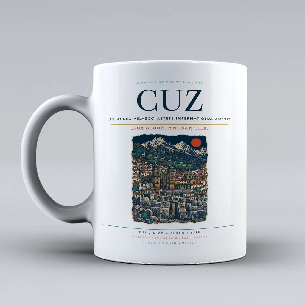 Alejandro Velasco Astete International Airport CUZ Mug - White