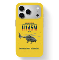 Thumbnail for Airbus Helicopters H145M LUH SOF design on yellow magsafe iphone case, for iPhone 17 Pro