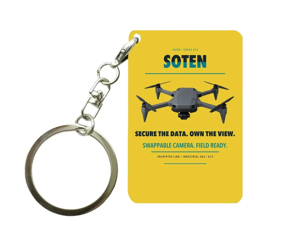 ACSL SOTEN Key Chain design on yellow key chain