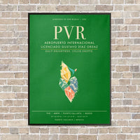 Thumbnail for Aeropuerto Internacional Licenciado Gustavo Diaz Ordaz PVR - Canvas Framed - Green