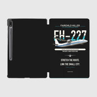 Thumbnail for Fairchild Hiller FH-227B design on black samsung tablet tablet case