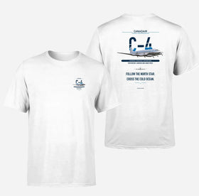 Double-Side Printing — Canadair C-4 Argonaut North Star Double-Side T-Shirt