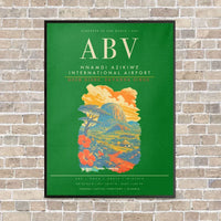 Thumbnail for Nnamdi Azikiwe International Airport ABV - Canvas Framed - Green