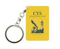 Thumbnail for Cheyenne Regional Airport (CYS) design on yellow key chain