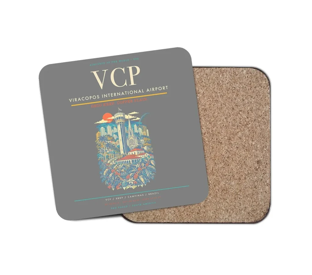 Viracopos International Airport VCP Coaster 1-Piece - Gray