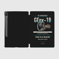 Thumbnail for GEnx-1B design on black samsung tablet tablet case