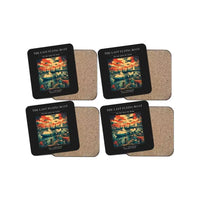Thumbnail for The Last Flying Boat - Designed Coasters design on black 4-pieces-set