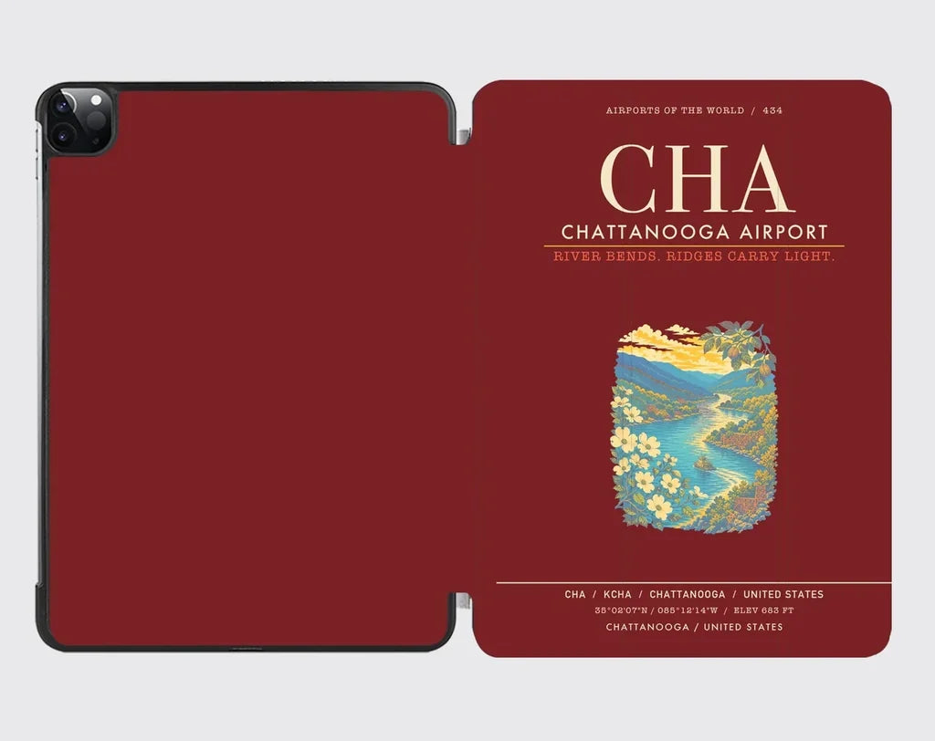 Chattanooga Airport CHA - Dark Red