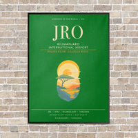 Thumbnail for Kilimanjaro International Airport JRO - Canvas Framed - Green