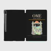 Thumbnail for Nome Airport (OME) design on black samsung tablet tablet case