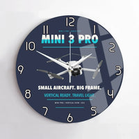 Thumbnail for DJI Mini 3 Pro design on navy blue no frame wall clock