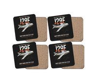 Thumbnail for Saab J 29F Tunnan design on black 4 pieces set coaster