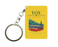 Thumbnail for Gander International Airport (YQX) design on yellow key chain