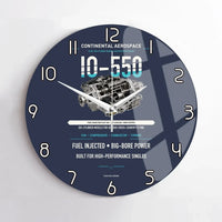Thumbnail for IO-550 design on navy blue no frame wall clock