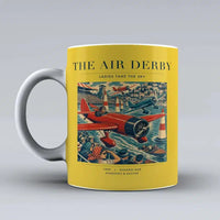 Thumbnail for VINTAGE G4025 - The Air Derby - Ceramic Mug design on yellow