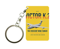 Thumbnail for Handley Page Victor K.2 design on yellow designed key chain, double-side print