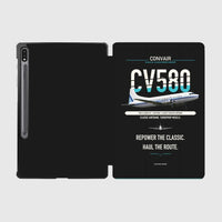 Thumbnail for Convair 580 design on black samsung tablet tablet case