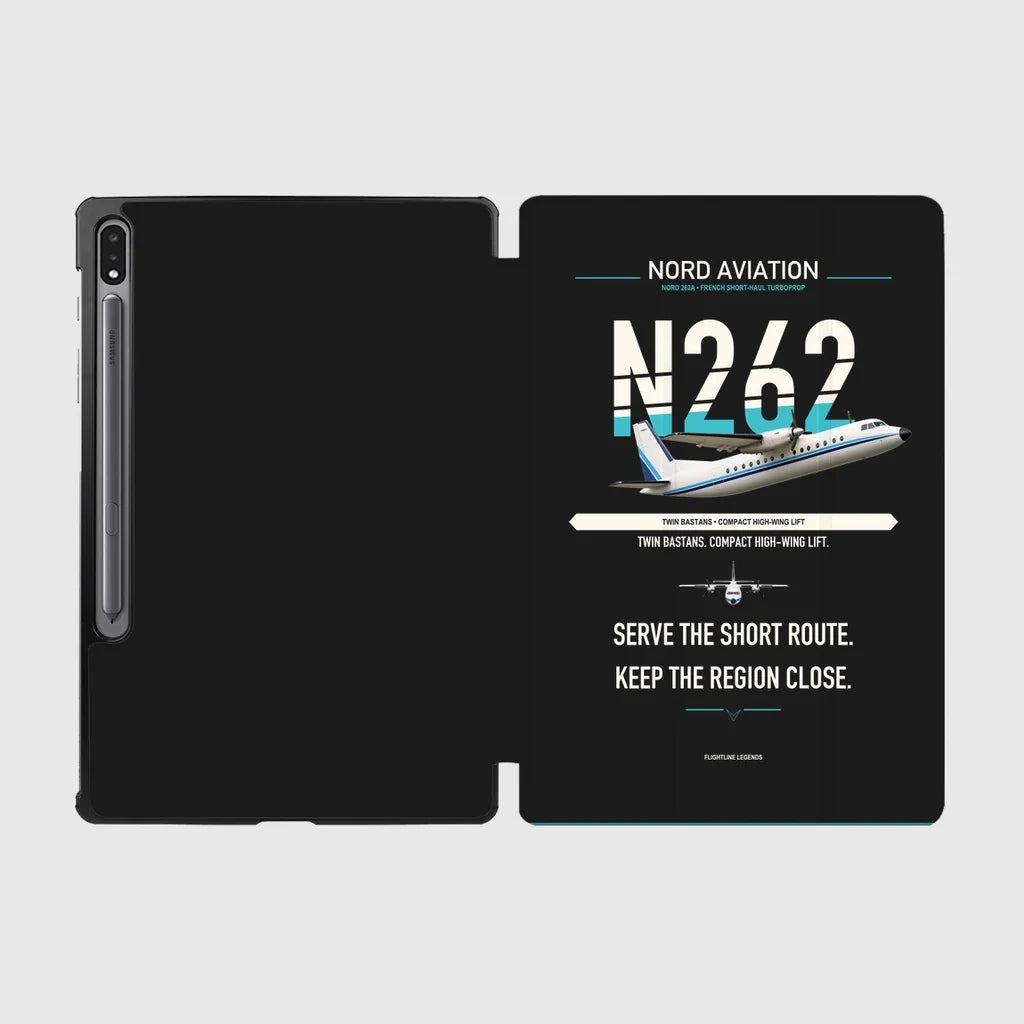 Nord 262A design on black samsung tablet tablet case