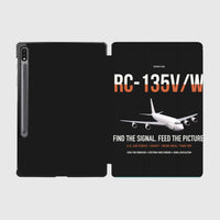 Thumbnail for RC-135V W Rivet Joint design on black samsung tablet tablet case
