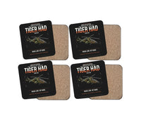 Thumbnail for Airbus Helicopters Tiger HAD design on black 4 pieces set coaster